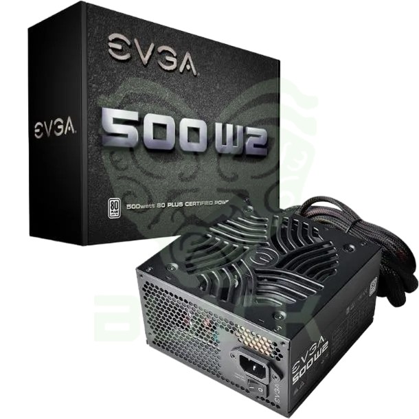 FUENTE GAMER EVGA 500W W2 80 PLUS
