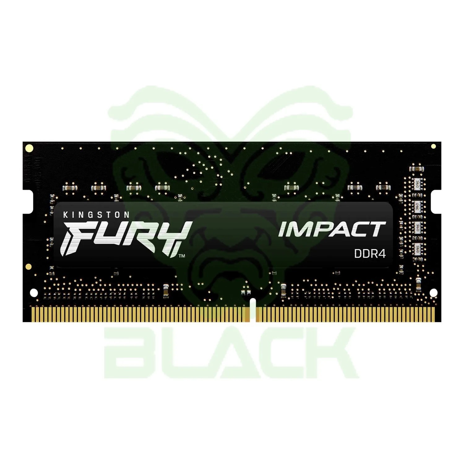 MEMORIA SODIMM FURY DDR4 16GB 3200MHZ IMPACT NEGRA