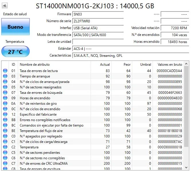 HDD Seagate Exos X16 14 TB OEM