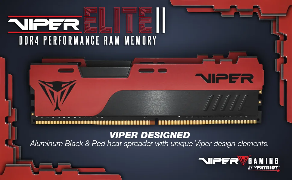 MEMORIA PATRIOT DDR4 Viper Elite 2 8GB 3200 MHZ CL18 Red/blk Pe000830