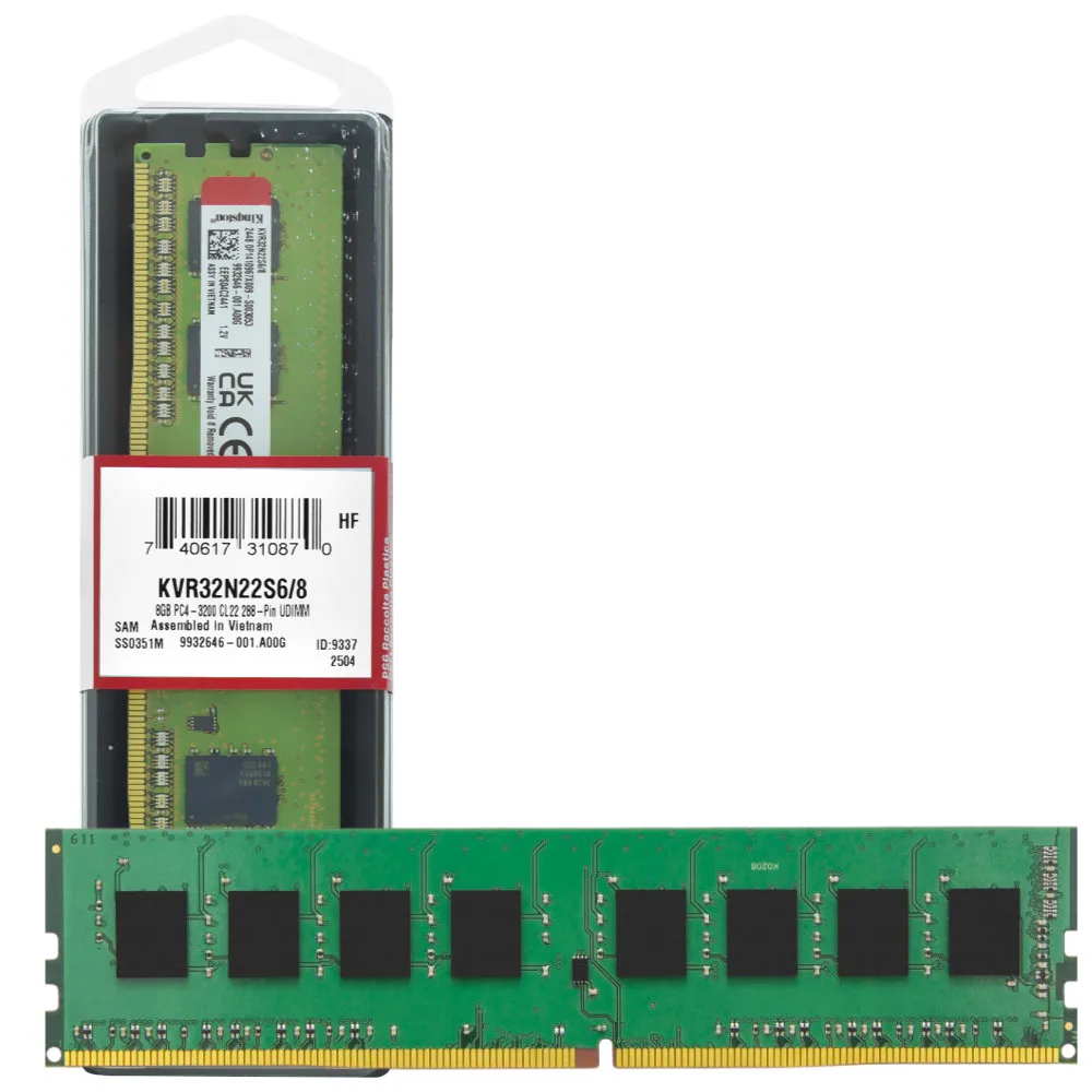 MEMORIA RAM KINGSTON 8GB 3200MHz DDR4 MODULE