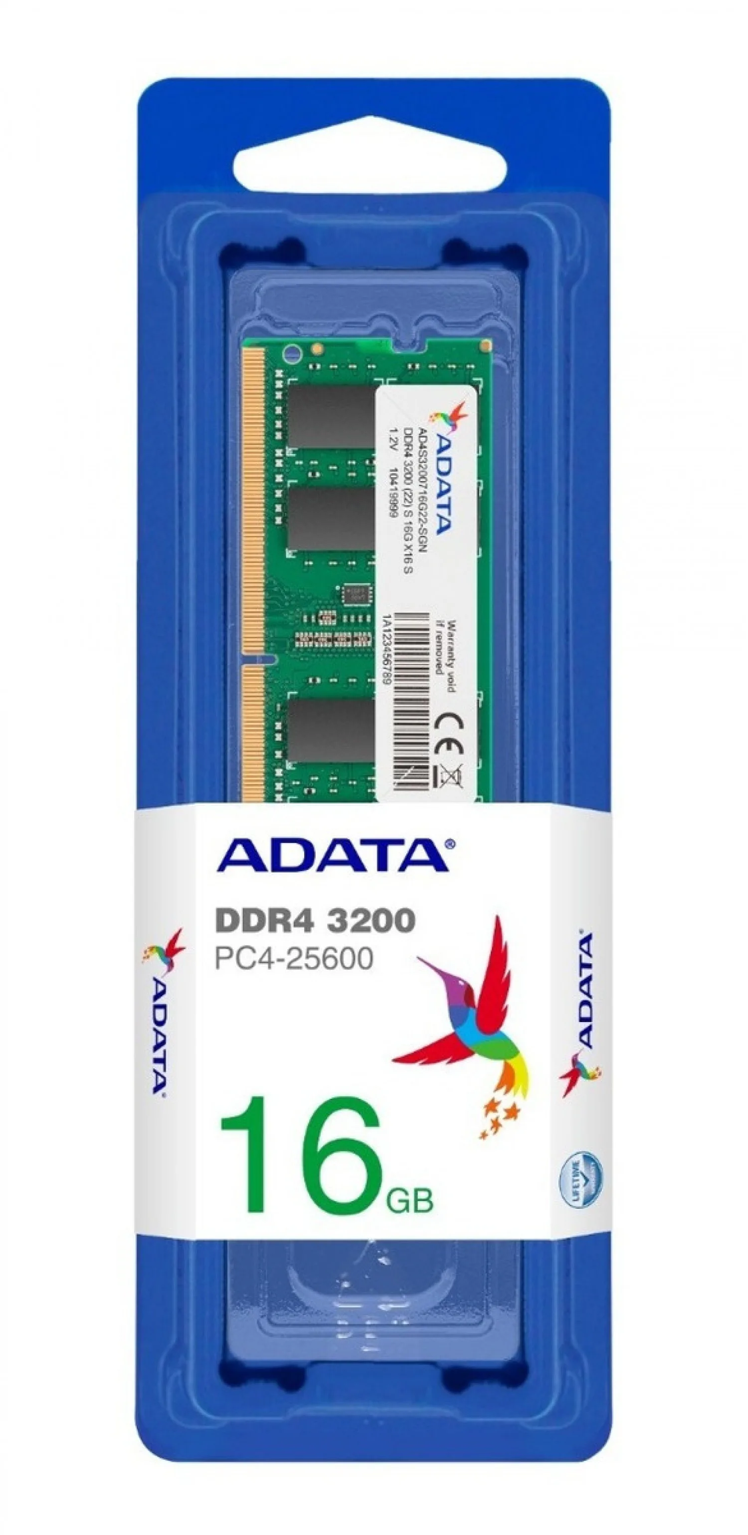 MEMORIA RAM Adata 16GB 3200MHz DDR4 SODIMM