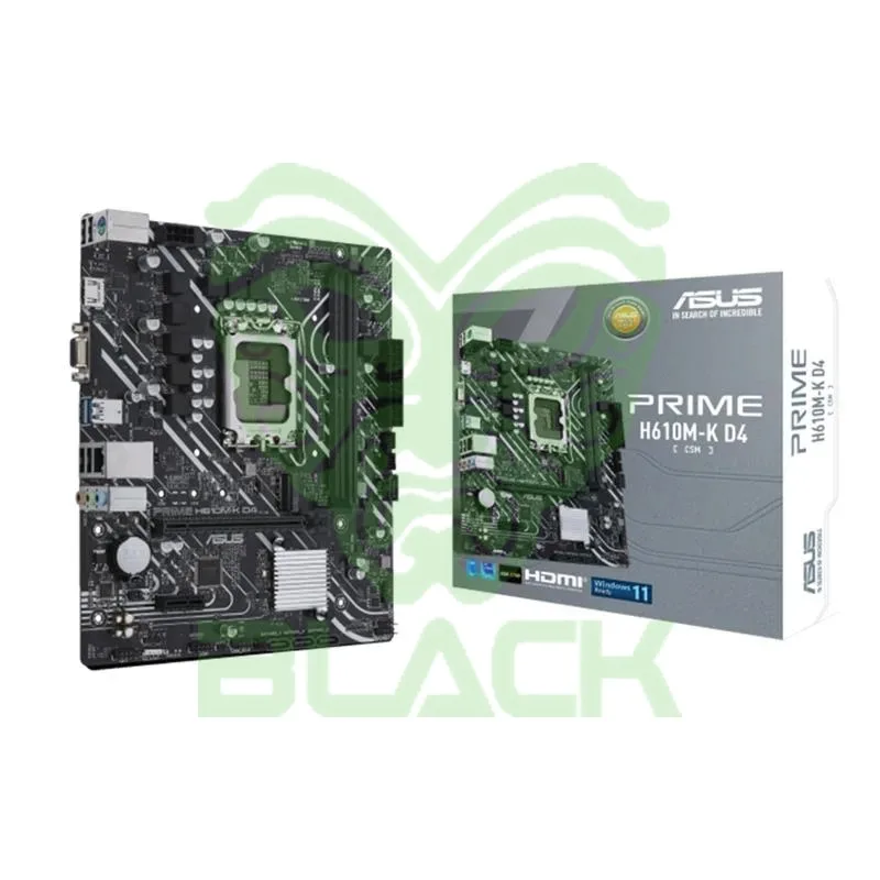 MOTHERBOARD ASUS PRIME H610M-K D4-CSM INTEL® SOCKET 1700 12/13/14VA. GEN.