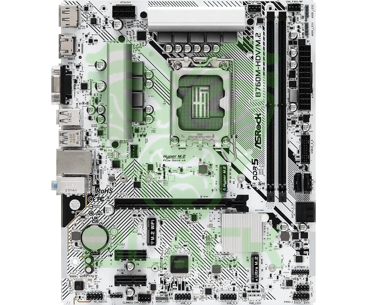 Motherboard Asrock Mb-b760m-hdv/M.2 Intel® Socket 1700 12/13ma. Gen. DDR4