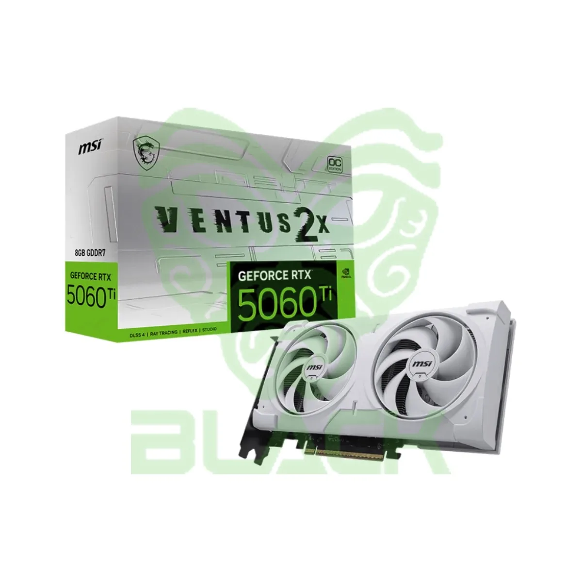 PLACA DE VIDEO MSI GEFORCE RTX 5060 TI 8GB VENTUS 2X OC WHITE PLUS