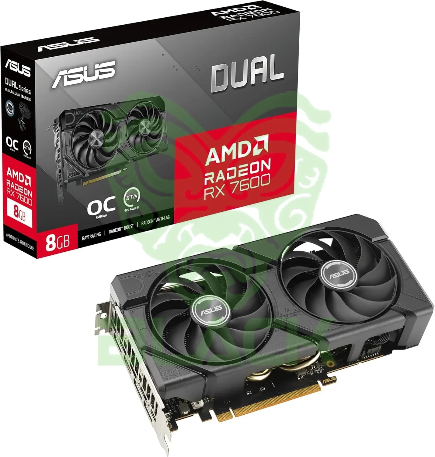 Placa De Video ASUS Radeon Rx 7600 8GB Dual Oc