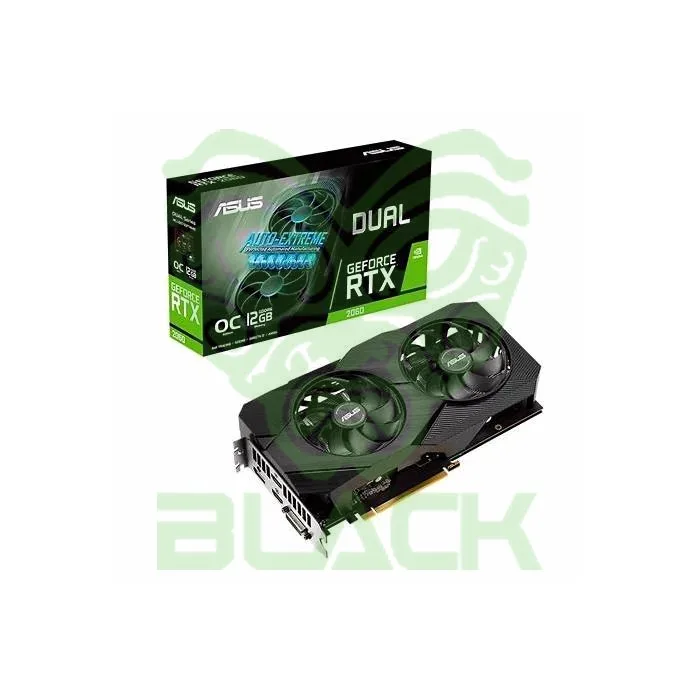 PLACA DE VIDEO RTX2060 DUAL 12GB GDDR6 192BIT DVI HDMI DP