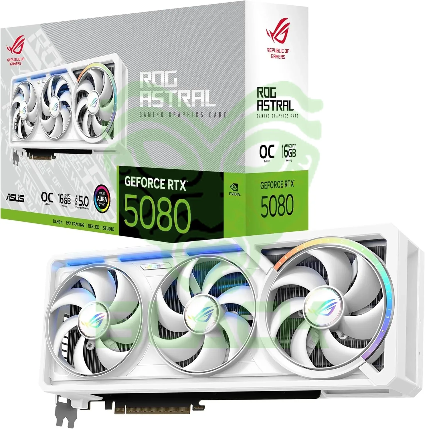PLACA DE VIDEO GEFORCE RTX 5080 ASUS ROG ASTRAL 16GB GDDR7 WHITE