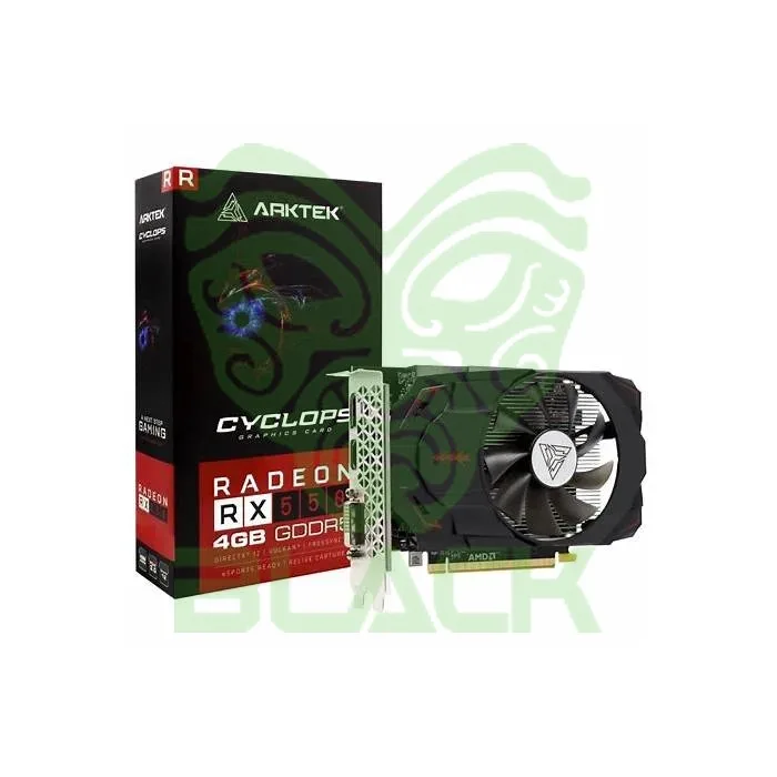 PLACA DE VIDEO ARKTEK RADEON RX 550 4GB DDR5 4 SALIDAS HDMI NATIVAS