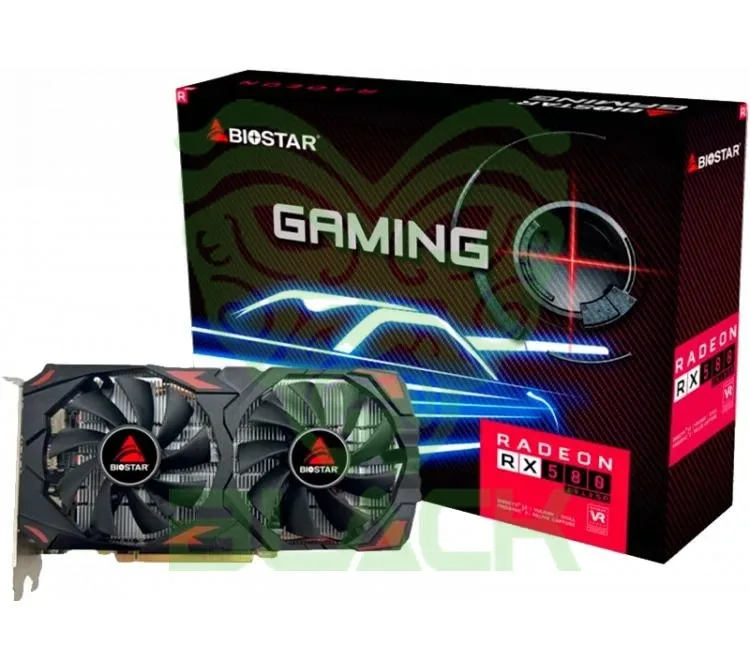 Placa De Video Biostar Radeon Rx 580 8GB Gddr5 2048sp 256bit Gaming