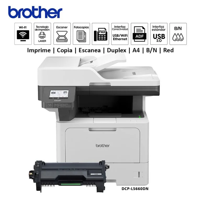Mfl Brother DCP-L5660DN 42ppm Duplex Red