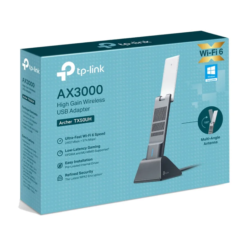 Placa Red Tp Link Ax3000 Alta Ganacia Adaptador USB