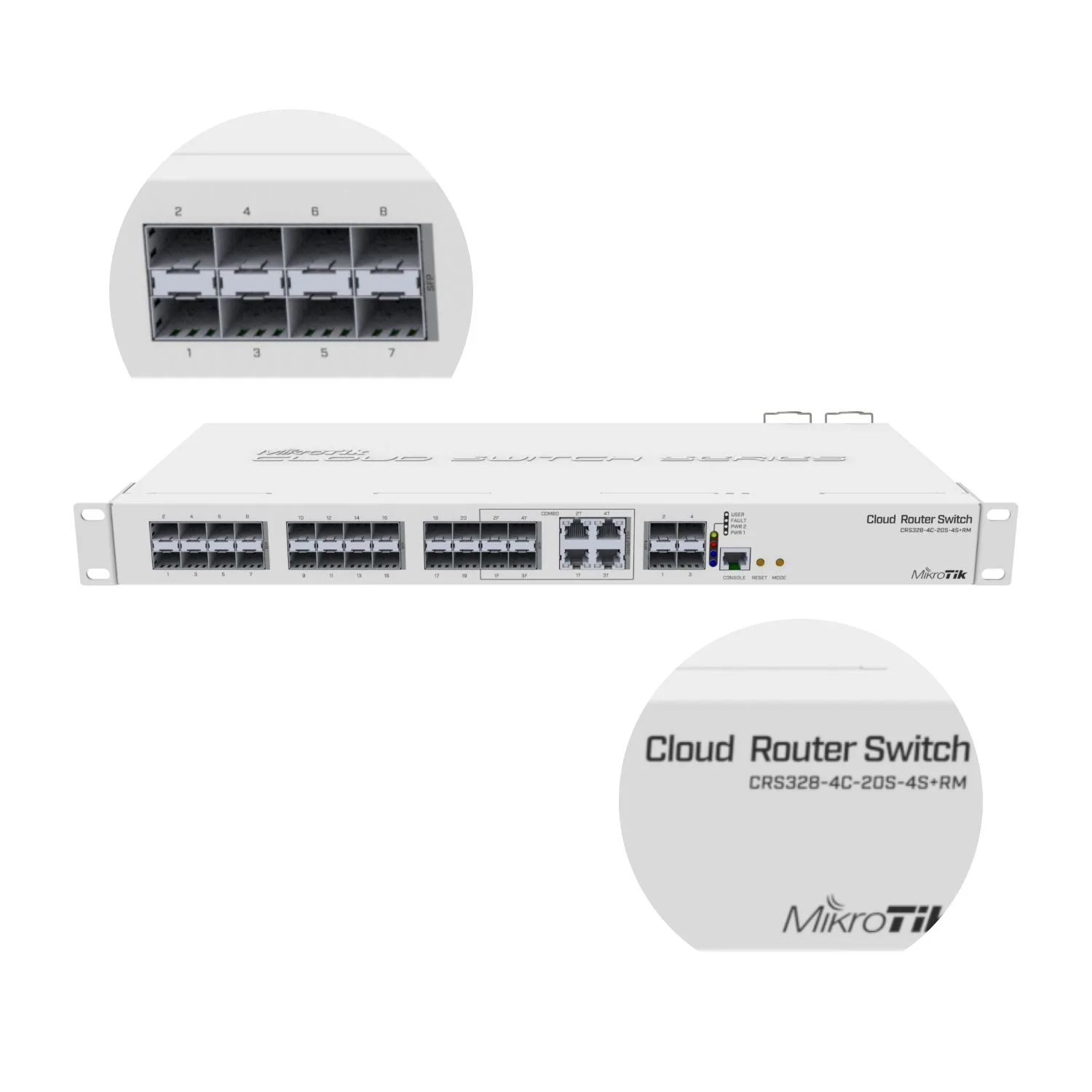 Switch Mikrotik 20-SFP 4-sfp+ 4ETH-GB S/C