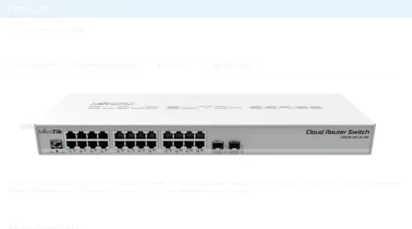 Cloud Router Switch 326-24g-2s+rm With 800 MHZ Cpu...