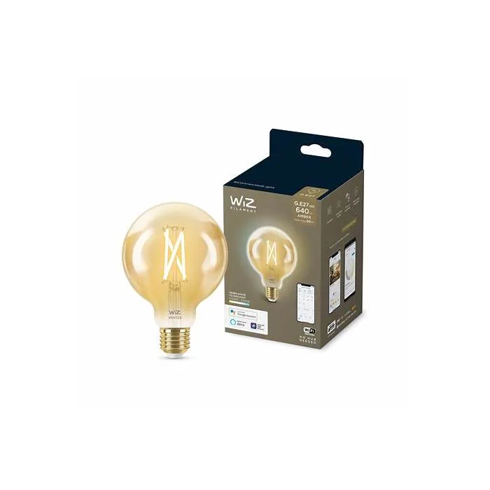 Lampara Wiz Led Smart G95 Tw/7w E27 Amber 6/1pf