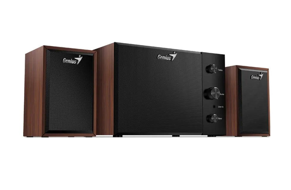 Outlet Parlante Genius Sw-2.1 350 Madera