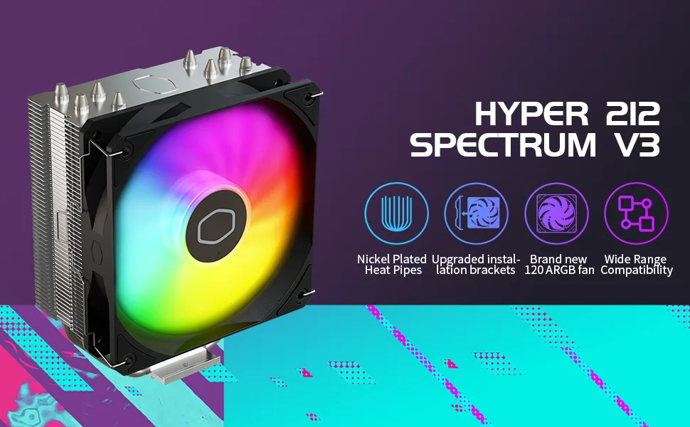 Cooler CPU Cooler Master Hyper 212 Spectrum V3 RGB