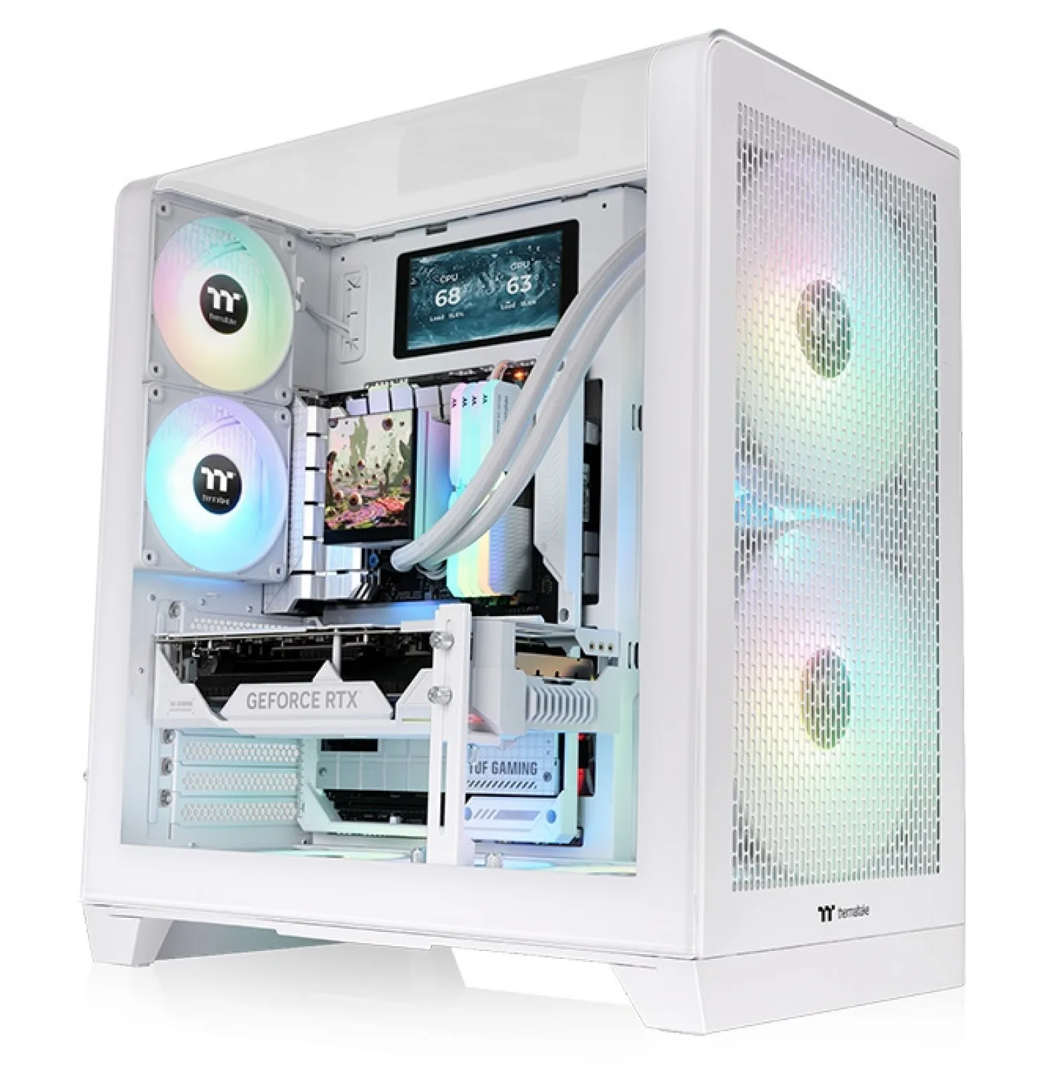 Gabinete C/Fuente View 390 + 1050w 80 Plus Gold (white Edition)