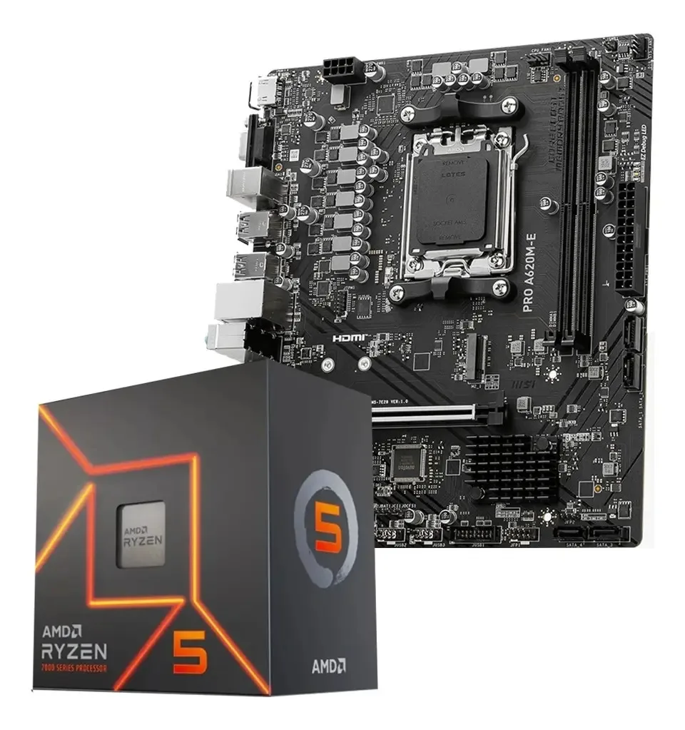 Combo AMD Ryzen 5 8500g + Mother A620M
