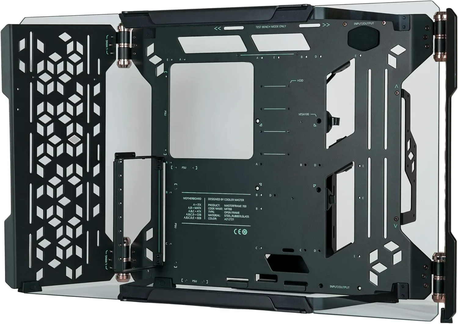 Accesorio Cooler Master Masterframe Case Panel Natural Black