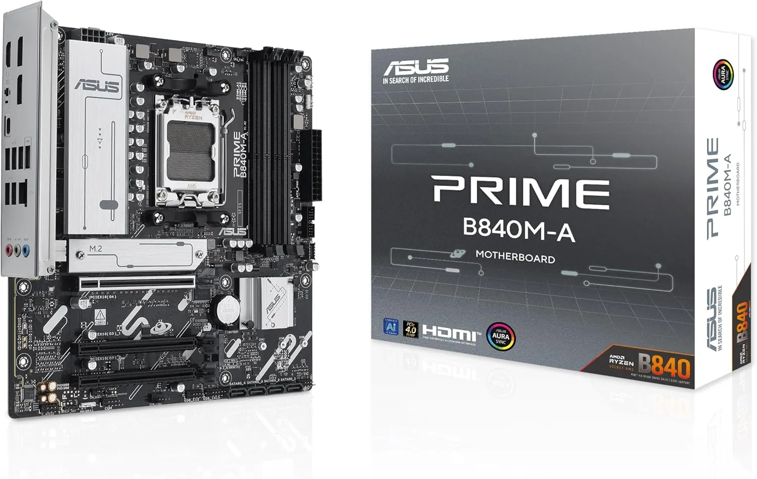 Combo Mother ASUS Prime B840M-A WIFI + Monitor 27