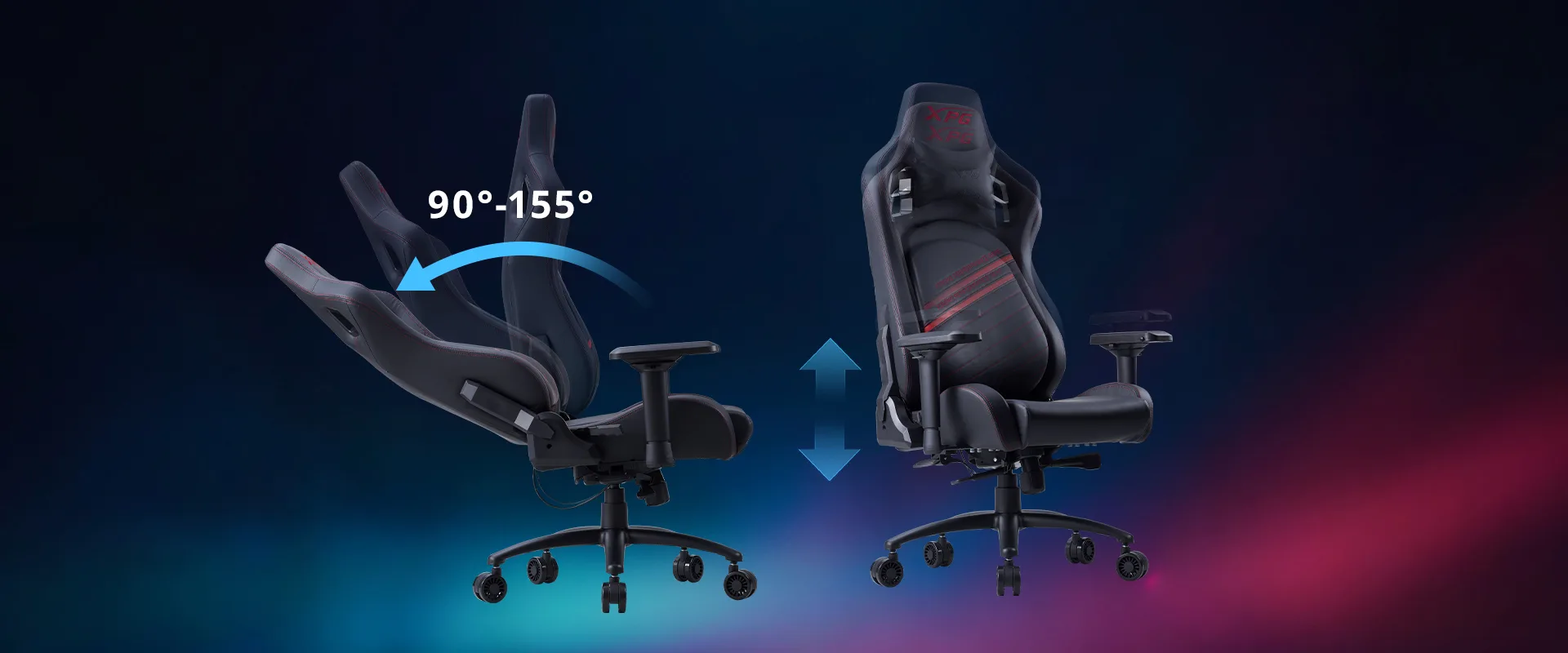 Silla Gamer Xpg Nexus Plus Negro Con Rojo