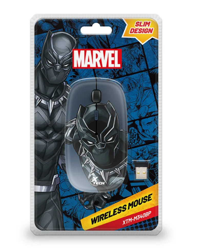 Mouse Pantera Negra X-tech Inalambrico
