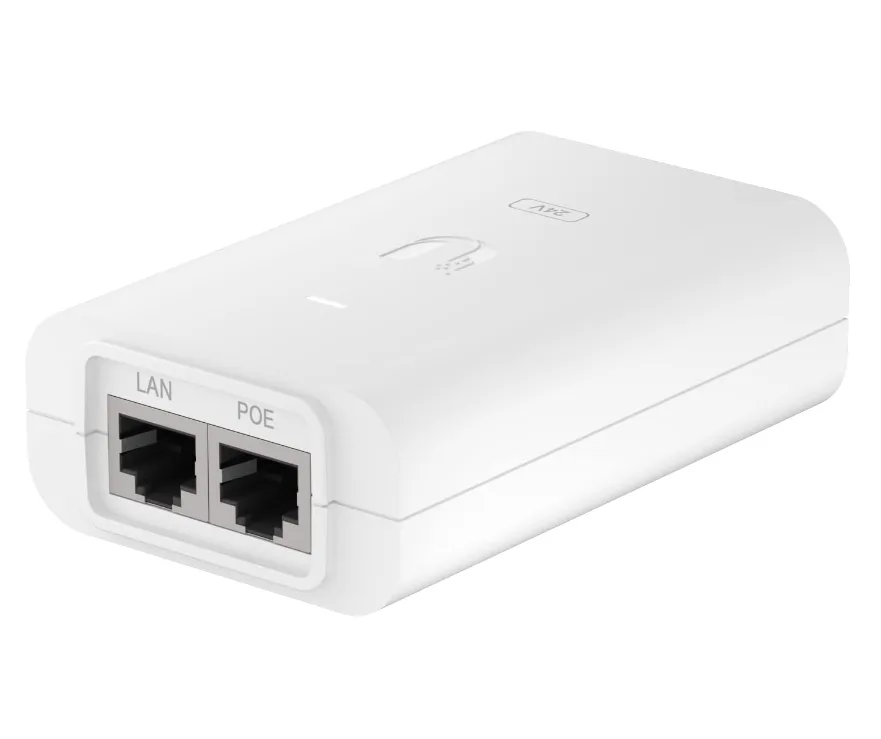 Fuente Ubiquiti Puente Poe 24vdc 0.5a Gigabit Blanco