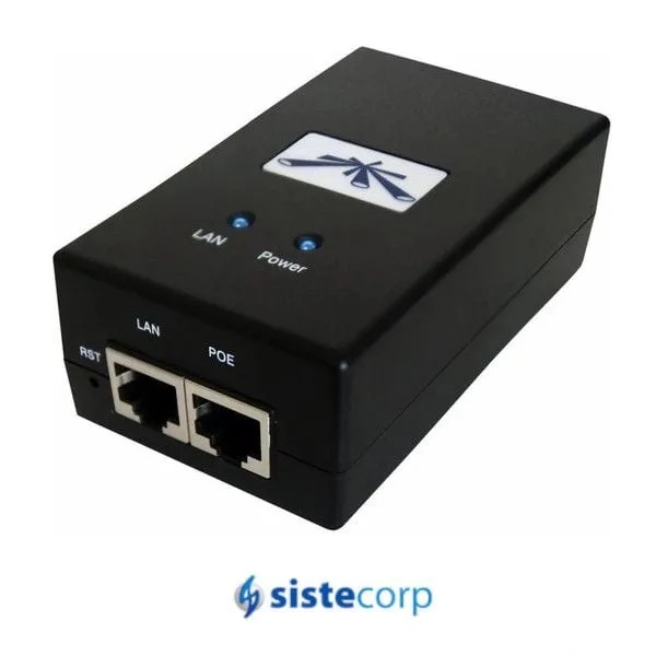 Fuente Ubiquiti Puente Poe 24vdc 0.5a Gigabit Original