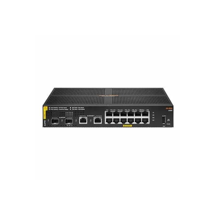 Switch 12p Aruba 6100 Cl4 2sfp+ 139w Poe+