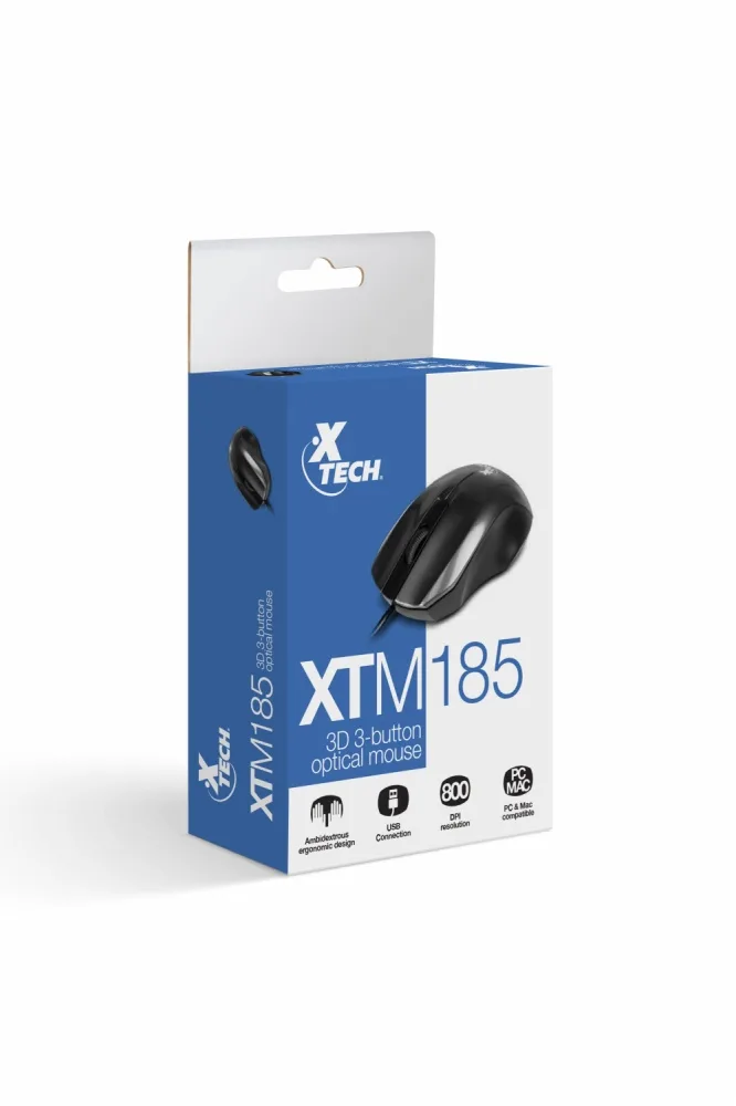 Mouse X-tech �ptico Con Cable Res 800dpi