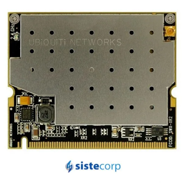 Placa WIFI Ubiquiti Minipci 600 Mw 2.4 Ghz Conector Mmcx