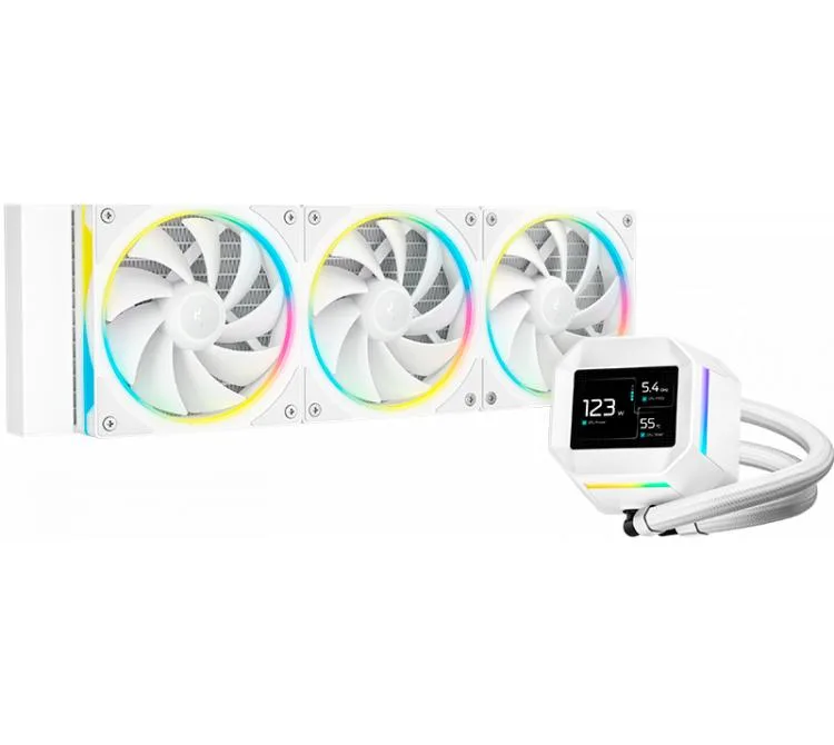 Cooler CPU Deepcool Lm360 White ARGB Lcd Ips 2,4