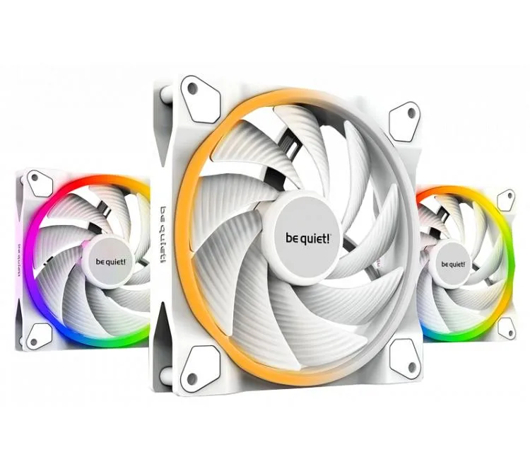 Cooler Fan Be Quiet! Light Wings 140mm White ARGB Pwm High-speed Kit X3