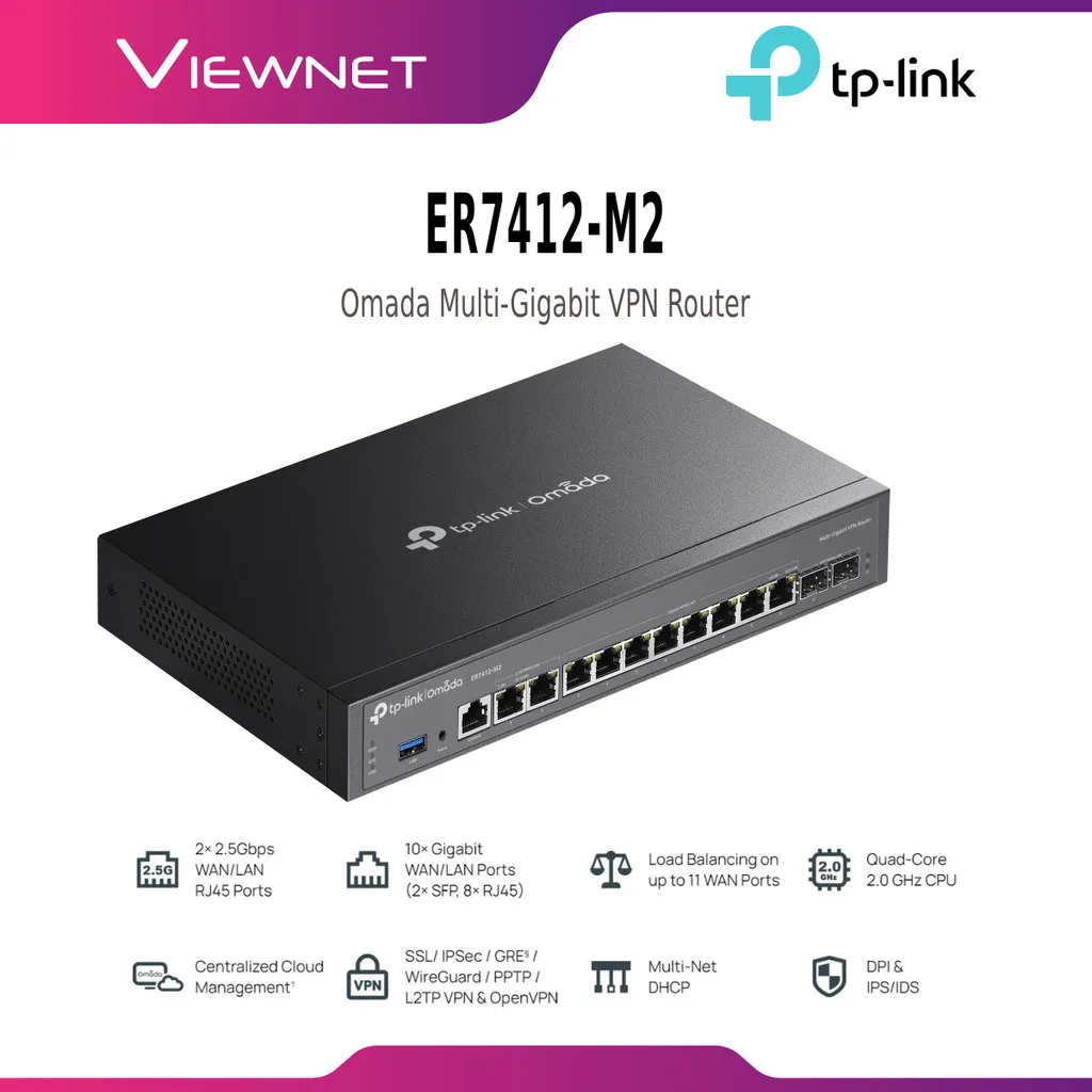 ER7412-M2 Router Mwan 2.5g - Vpn Omada