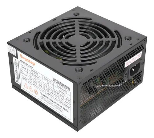 Fuente Segotep 500w ATX Cables Largos 23a Cooler 120mm Negro
