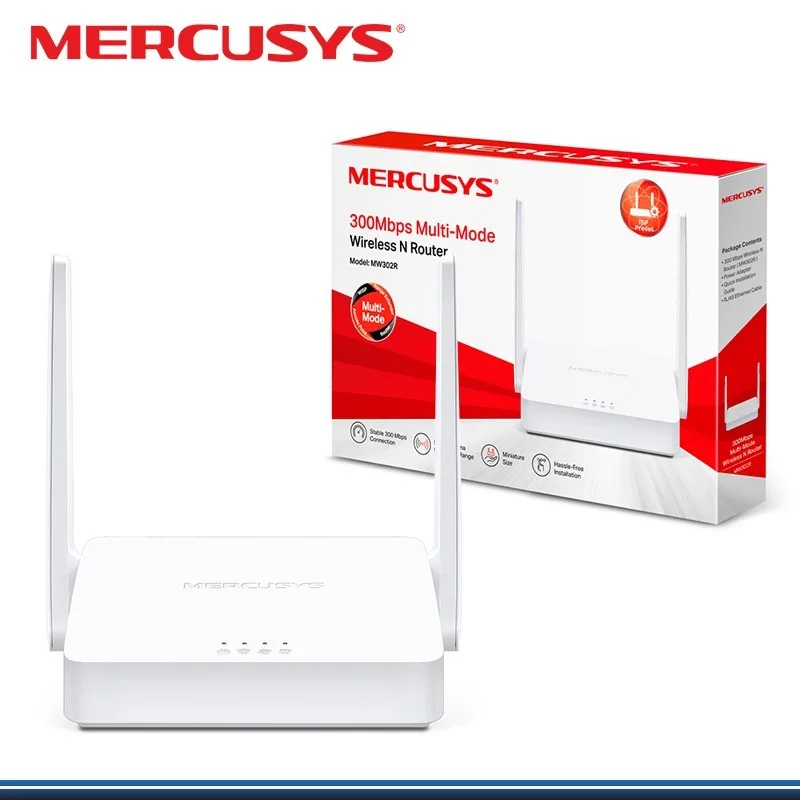 Router WIFI Mercusys Mw302r 300mbps 2 Antenas