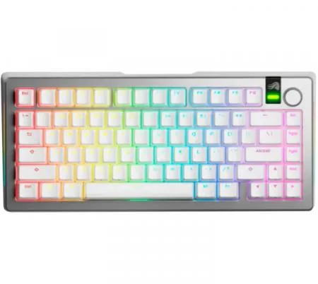 Teclado Mecanico Glorious Gmmk3 Pro 75% RGB Switches Fox White Us