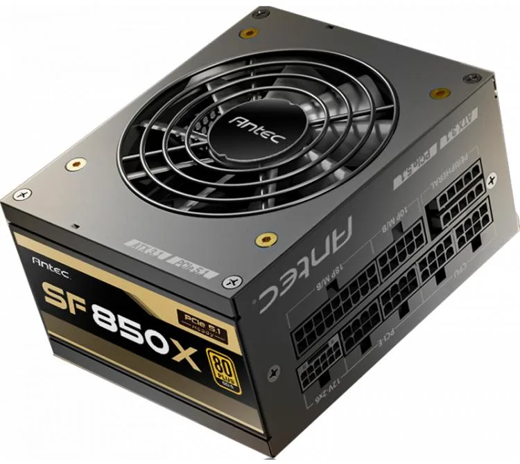 Fuente Antec 850w 80 Plus Gold Full Modular Sfx 4.1 ATX 3.1 PCIE 5.1 Sf850x Ar ITX