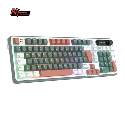 Teclado Royal Kludge Rks98 Wireless Camping Switch Brown 96%