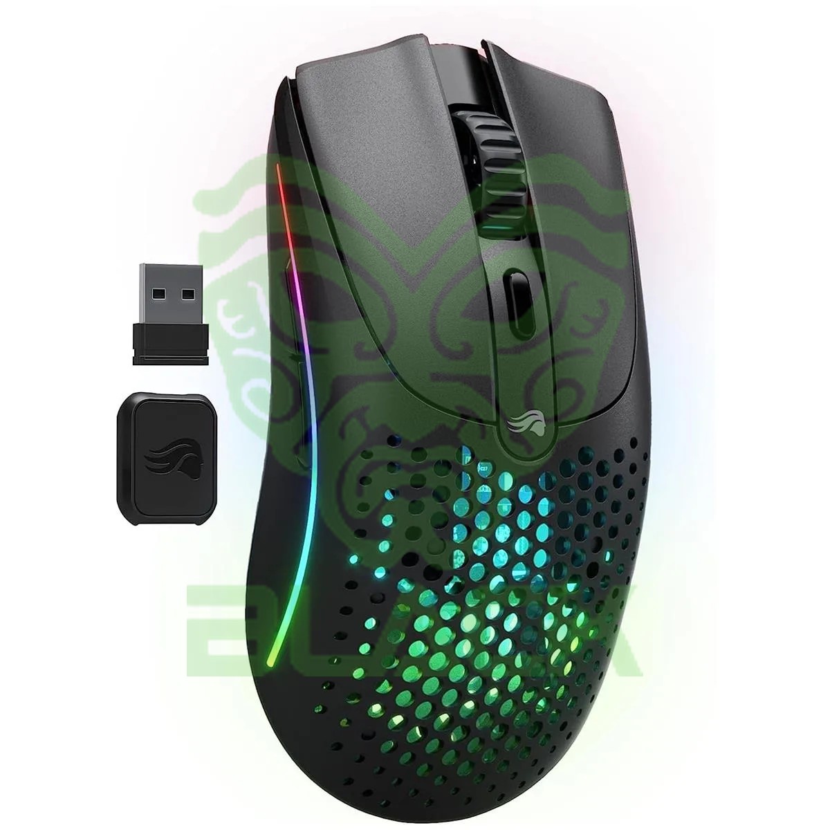 Mouse Glorious Model O 2 Wireless 2.4GHz Bluetooth 5.2 Matte Black 26k Dpi RGB 68gr 110hs