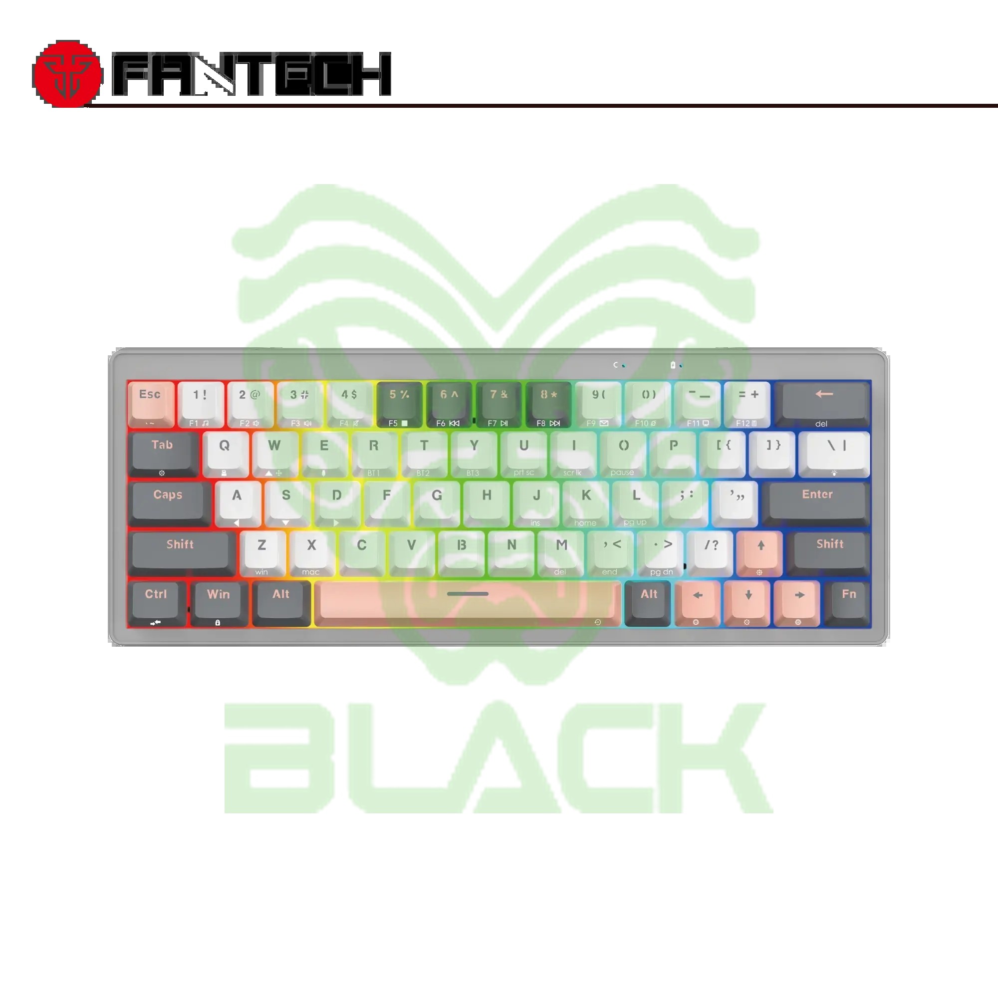 Teclado Mecánico Inalambrico Fantech Atom Pro63 Mk912 Saturn - Grey (blue Switch)