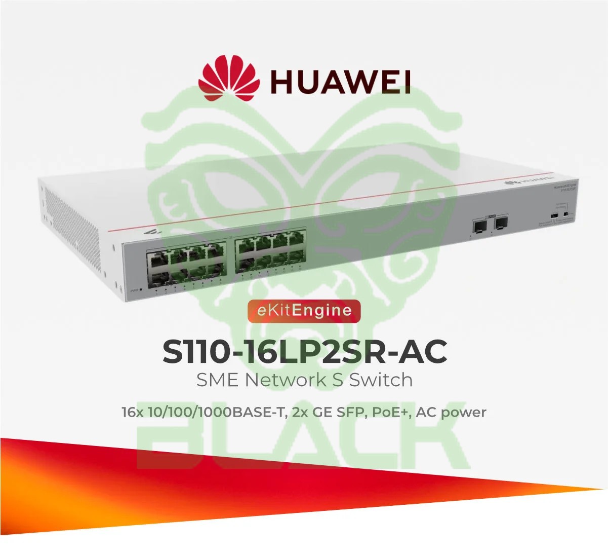 Switch Huawei Ebg 16p Ge 2P-SFP Ge Poe+ (124w) Layer2