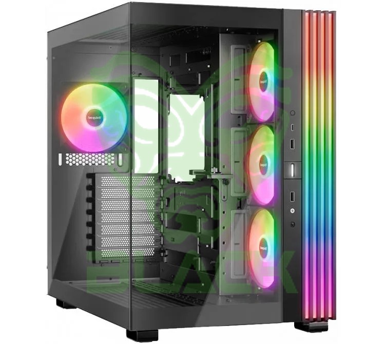 Gabinete Be Quiet! Light Base 600 Lx ARGB Black Vidrio Templado 4x120mm Light Wings Lx ARGB Fans Usb-c 3.2 Gen2 Back Connect Inc. Controladora