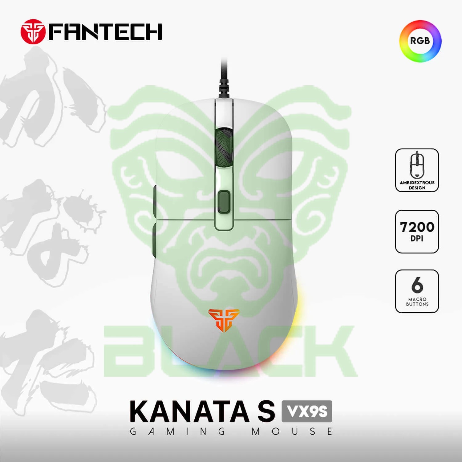 Mouse Gamer Fantech Kanata S Vx9s White