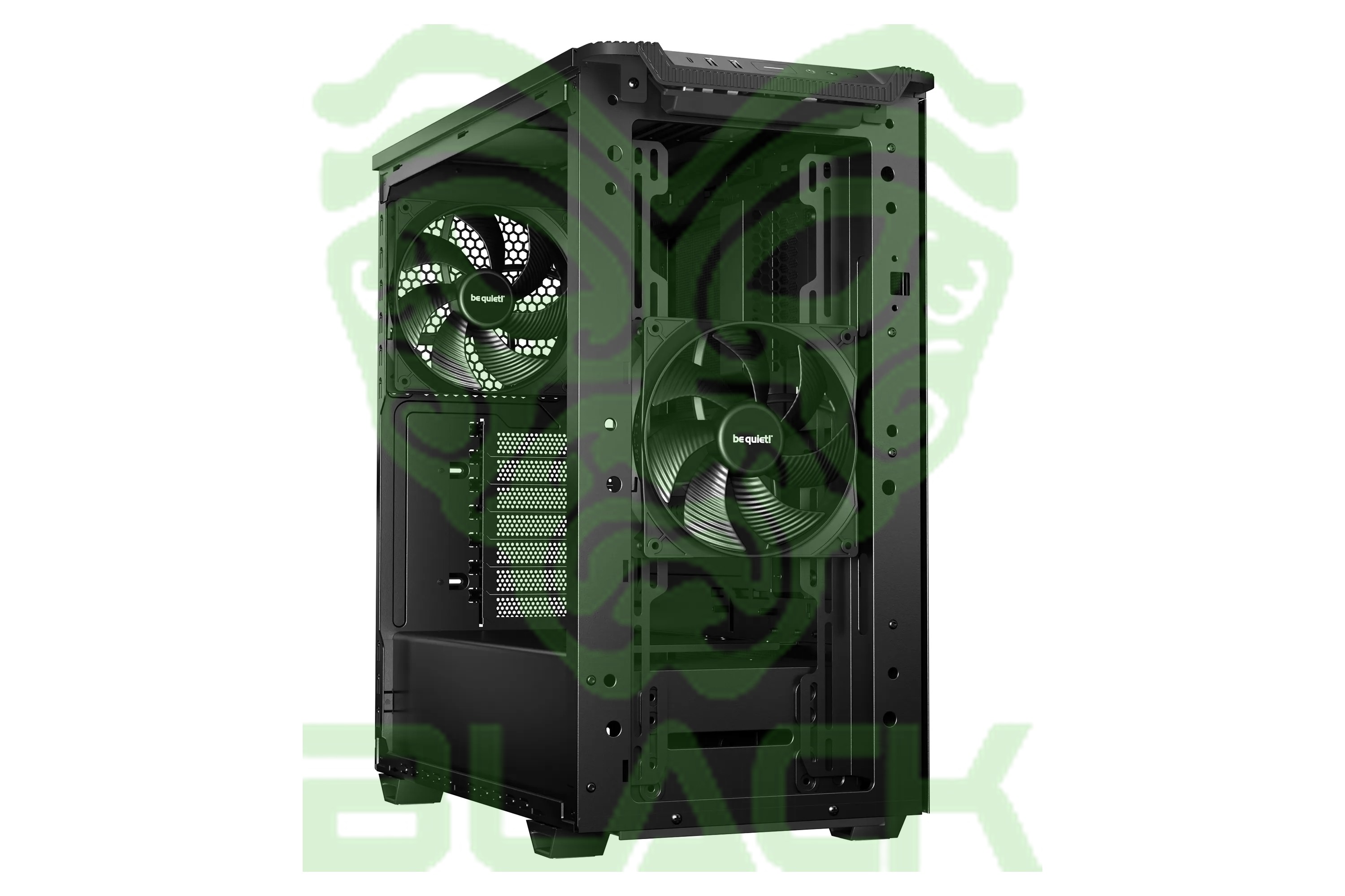 Gabinete Be Quiet! Pure Base 501 Airflow Window Black 2x140mm Pure Wings 3 Fans Usb-c