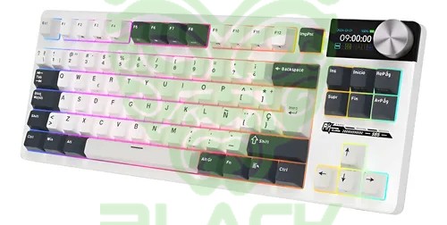 Teclado Royal Kludge Rks85 White Night Switch Cloud 85%
