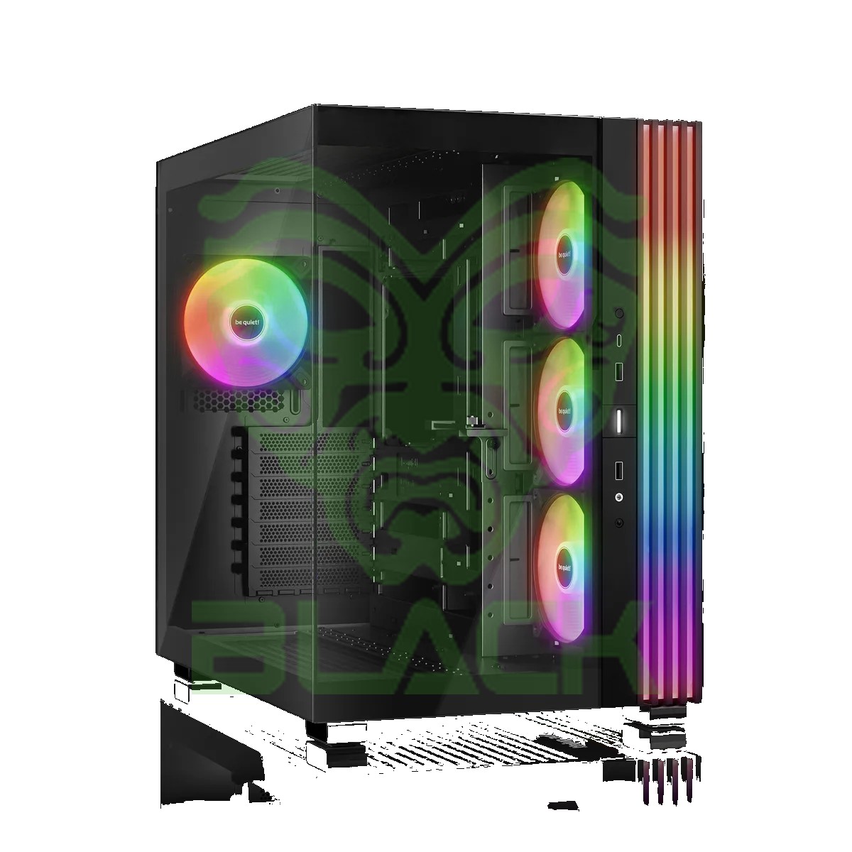 Gabinete Be Quiet! Light Base 600 Dx ARGB Black Vidrio Templado Back Connect Usb-c 3.2 Gen2