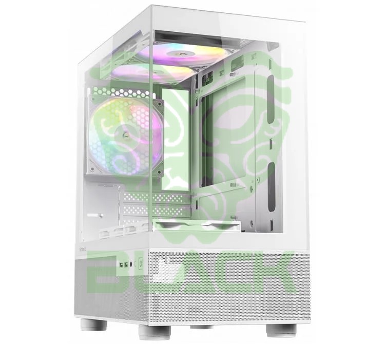 GABINETE ANTEC CX200M ELITE WHITE RGB 5X120MM RGB FANS VIDRIO TEMPLADO 270°
