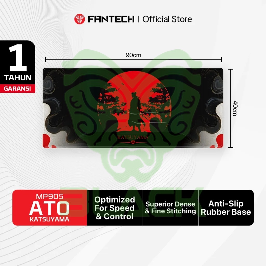 Mousepad Fantech Ato Mp905 Control Xl Katsuyama Black 90x40 Cm